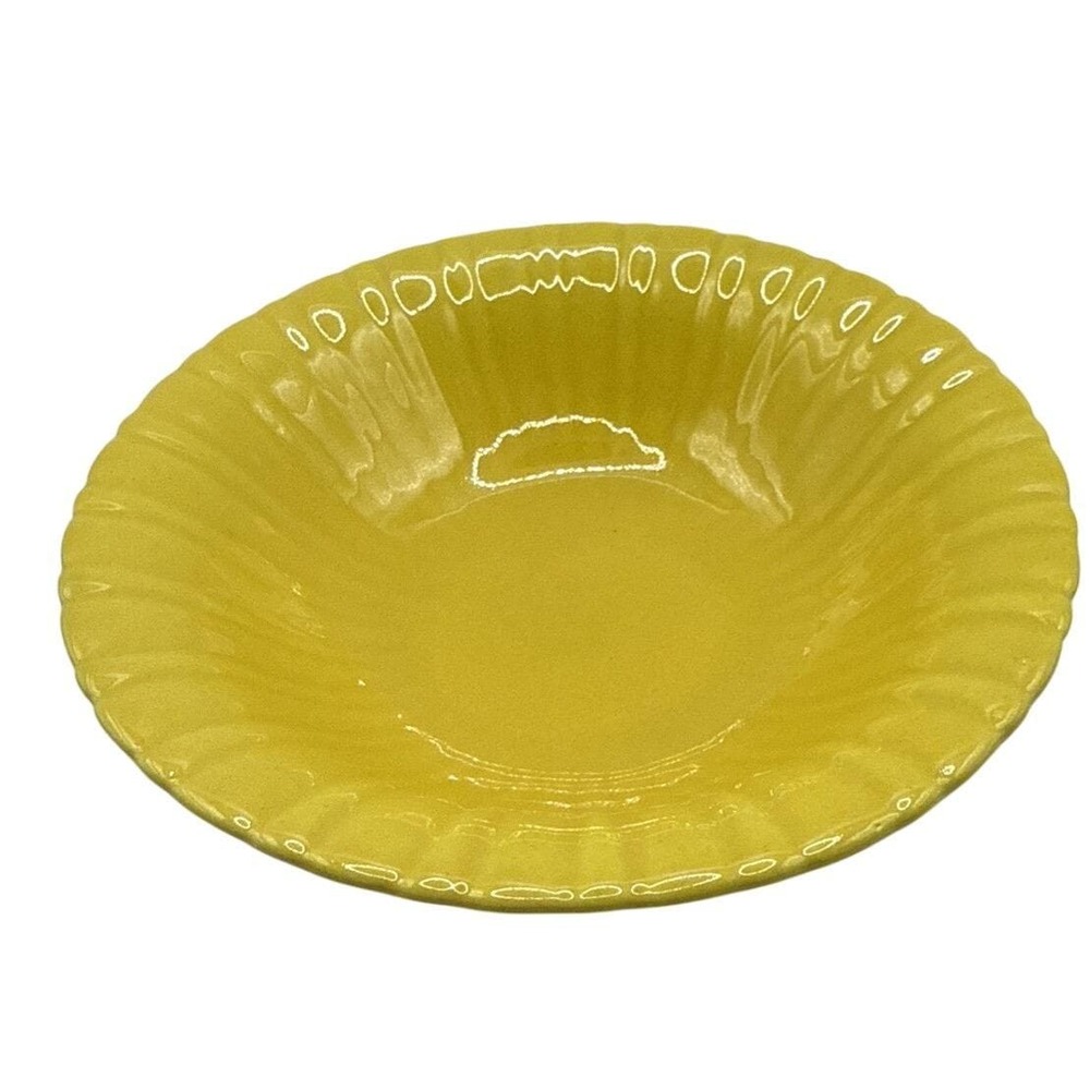 STANGL Pottery Bowl 1388 Yellow‎ Vintage Mid Century